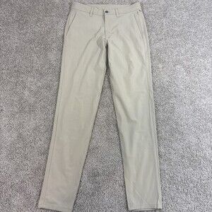 Lululemon Mens 31 Stone Travel Everyday Stretch Pants Casual Activewear EUC